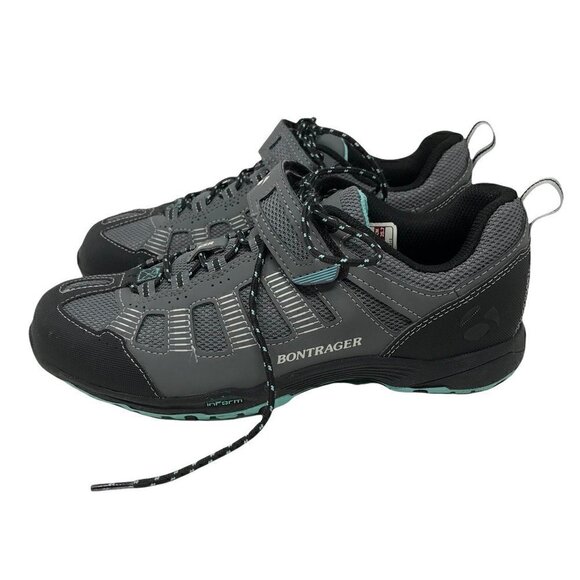 Bontrager Womens SSR Multisport WSD Bike Shoes Gray 428572 Leather Lace Up 8.5 - Picture 4 of 10